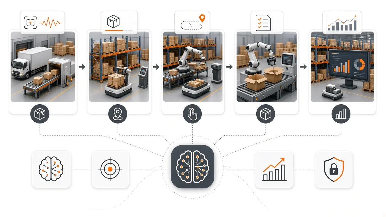 اتوماسیون انبار هوشمند با گردش کار AI
